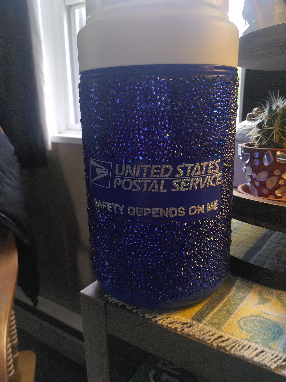 Blue Rhinestone Travel Water Jug - Picture 4 of 5